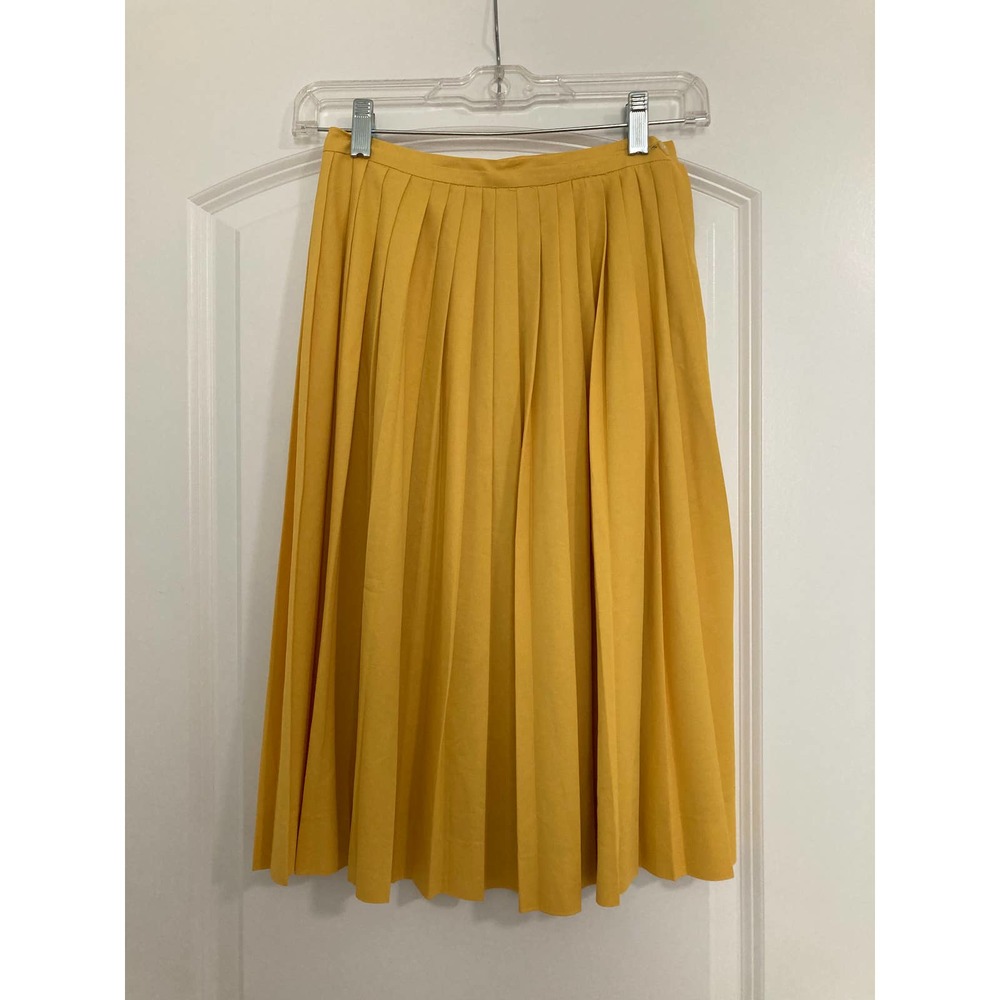 VINTAGE Small ILGWU 60s International Ladies Garment Workers Union Pleated Skirt